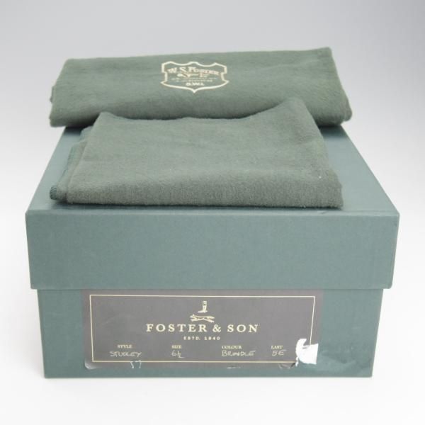 極美品★(英)フォスター&サン 6.5E【定価￥165,000-★ダイナイトソール/STUDLEY】05ラスト/チャッカブーツ/スエード/茶/FOSTER&SON★i376