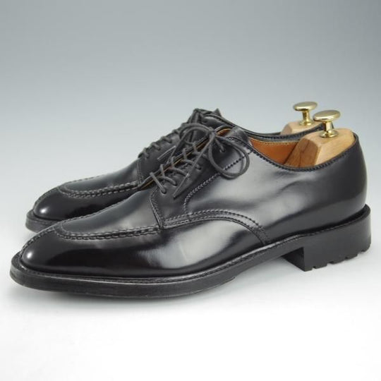 極美品★オールデン 8D【貴重★コードバン/プラザラスト仕様のNST】4335CY/ノルウィージャンフロント/Uチップ/黒/メンズ/ALDEN★i377