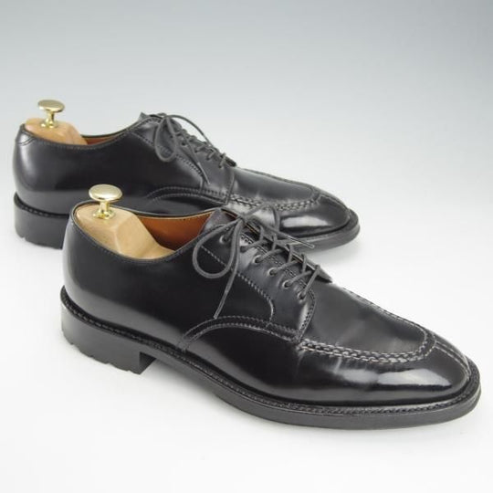 極美品★オールデン 8D【貴重★コードバン/プラザラスト仕様のNST】4335CY/ノルウィージャンフロント/Uチップ/黒/メンズ/ALDEN★i377