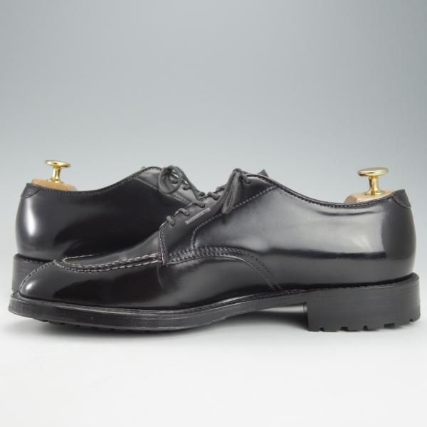 極美品★オールデン 8D【貴重★コードバン/プラザラスト仕様のNST】4335CY/ノルウィージャンフロント/Uチップ/黒/メンズ/ALDEN★i377