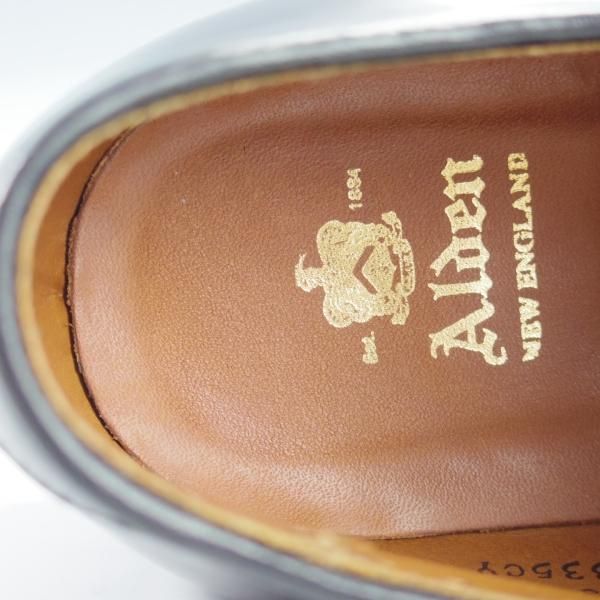 極美品★オールデン 8D【貴重★コードバン/プラザラスト仕様のNST】4335CY/ノルウィージャンフロント/Uチップ/黒/メンズ/ALDEN★i377