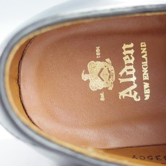 極美品★オールデン 8D【貴重★コードバン/プラザラスト仕様のNST】4335CY/ノルウィージャンフロント/Uチップ/黒/メンズ/ALDEN★i377