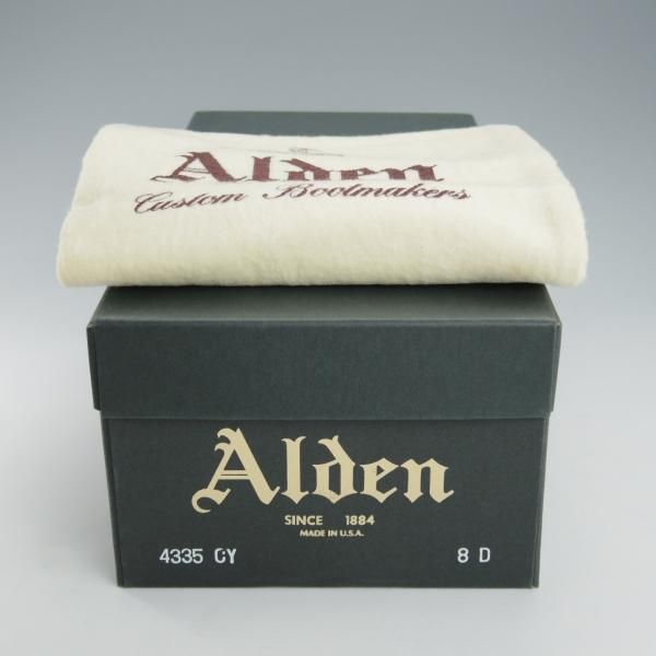 極美品★オールデン 8D【貴重★コードバン/プラザラスト仕様のNST】4335CY/ノルウィージャンフロント/Uチップ/黒/メンズ/ALDEN★i377