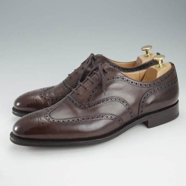極美品★チャーチ 95F/UK9.5【現行定価￥176,000-★チェットウィンド/CHETWYND】173ラスト/フルブローグ/カーフ/濃茶/Church's★i381