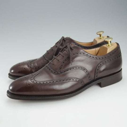 極美品★チャーチ 95F/UK9.5【現行定価￥176,000-★チェットウィンド/CHETWYND】173ラスト/フルブローグ/カーフ/濃茶/Church's★i381