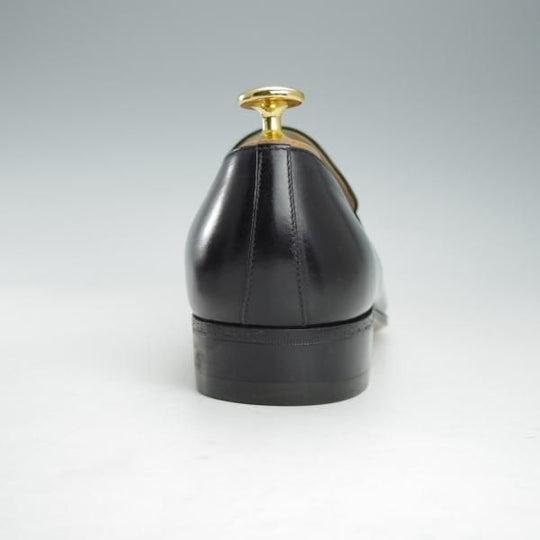 未使用★(伊)タニノクリスチー SIZE 6【デッドストック品★ローファー/121905】スリッポン/カーフ/黒/メンズ/TANINO CRISCI★i382