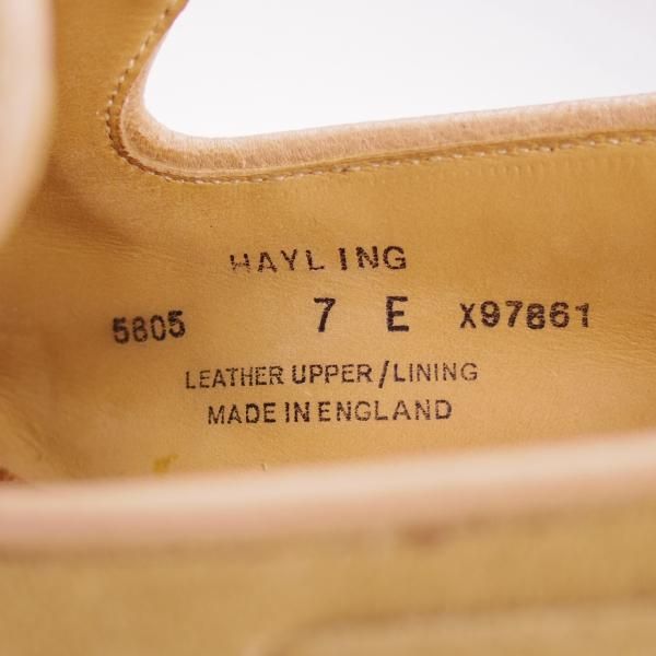 ★クロケット&ジョーンズ 7E【★リボンローファー/HAYLING 2】366ラスト/スエード/薄茶/メンズ/Crockett&Jones★i384