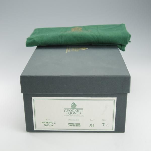 ★クロケット&ジョーンズ 7E【★リボンローファー/HAYLING 2】366ラスト/スエード/薄茶/メンズ/Crockett&Jones★i384