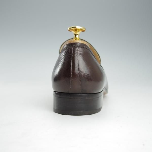 未使用★(伊)タニノクリスチー SIZE 6.5【デッドストック品★タッセルローファー/105702】カーフ/濃茶/メンズ/TANINO CRISCI★i385