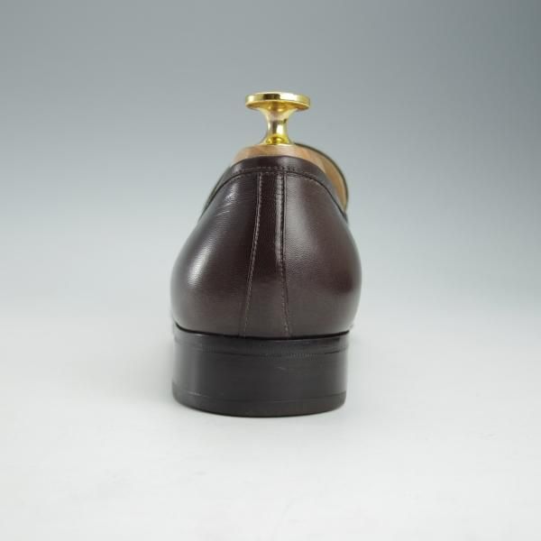 未使用★(伊)タニノクリスチー SIZE 6.5【デッドストック品★タッセルローファー/105702】カーフ/濃茶/メンズ/TANINO CRISCI★i385