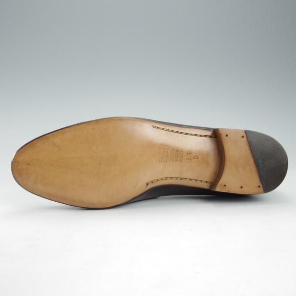 未使用★(伊)タニノクリスチー SIZE 6.5【デッドストック品★タッセルローファー/105702】カーフ/濃茶/メンズ/TANINO CRISCI★i385