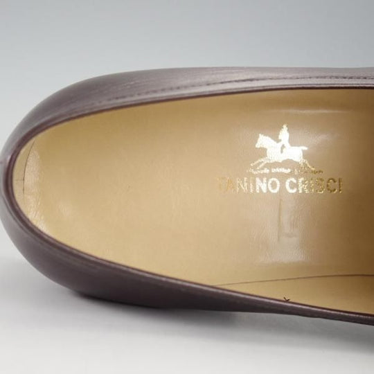 未使用★(伊)タニノクリスチー SIZE 6.5【デッドストック品★タッセルローファー/105702】カーフ/濃茶/メンズ/TANINO CRISCI★i385