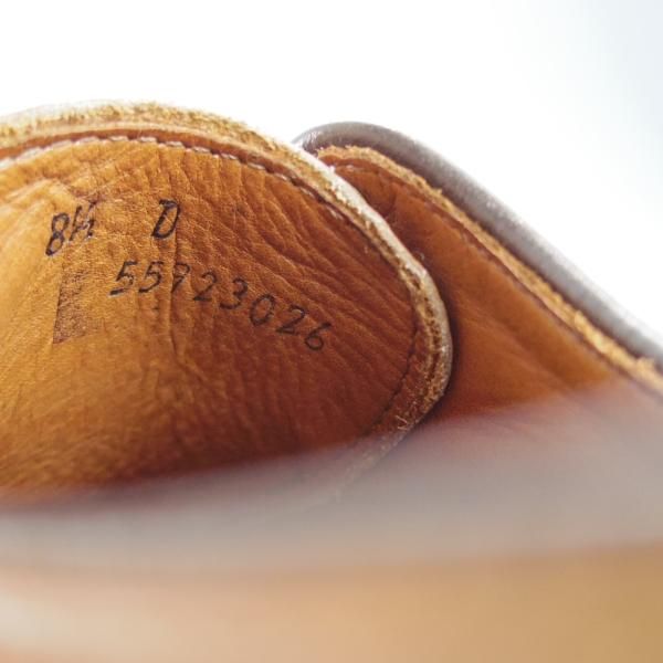 ★(米)アレンエドモンズ 8.5D【貴重★ブルックスブラザーズ別注/BROOKS BROTHERS】パンチドキャップトゥ/薄茶/ALLEN EDMONDS★i386