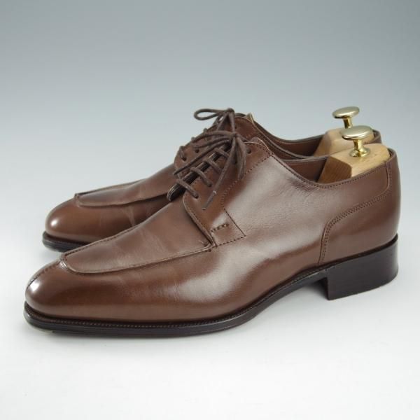 極美品★(英)アルフレッド・サージェント 7F【上級★エクスクルーシブライン/CHARLTON】Uチップ/カーフ/茶/メンズ/Alfred Sargent★i388