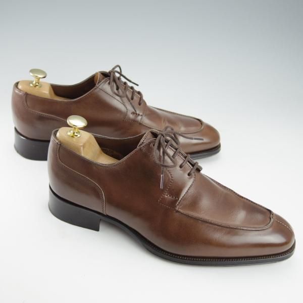 極美品★(英)アルフレッド・サージェント 7F【上級★エクスクルーシブライン/CHARLTON】Uチップ/カーフ/茶/メンズ/Alfred Sargent★i388