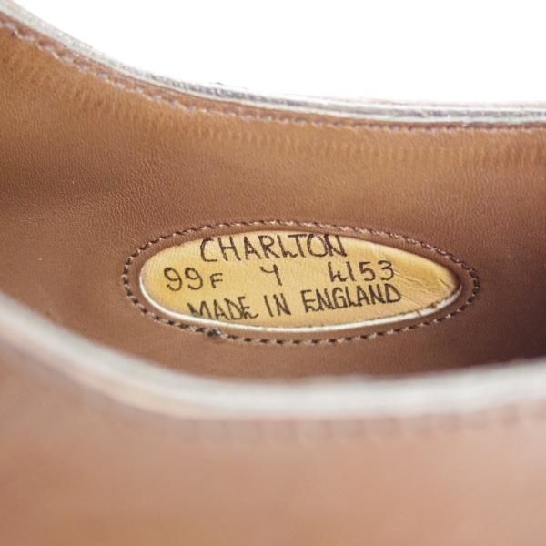 極美品★(英)アルフレッド・サージェント 7F【上級★エクスクルーシブライン/CHARLTON】Uチップ/カーフ/茶/メンズ/Alfred Sargent★i388