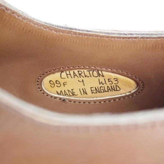 極美品★(英)アルフレッド・サージェント 7F【上級★エクスクルーシブライン/CHARLTON】Uチップ/カーフ/茶/メンズ/Alfred Sargent★i388