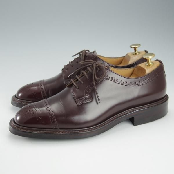 極上★(英)チーニー 6.5F【定価￥74,520-★ダイナイトソール仕様/GEORGE 4】ジョージ/125ラスト/セミブローグ/赤茶/メンズ/CHEANEY★i389