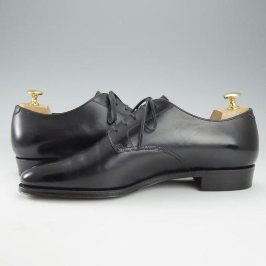 極美品★(浅草)RENDO/レンド SIZE 8.5【定価￥49,500-★プレーントゥ/7704/R770ラスト】カーフ/黒/メンズ★i390