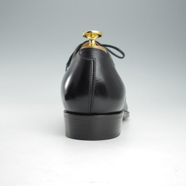 極美品★(浅草)RENDO/レンド SIZE 8.5【定価￥49,500-★プレーントゥ/7704/R770ラスト】カーフ/黒/メンズ★i390