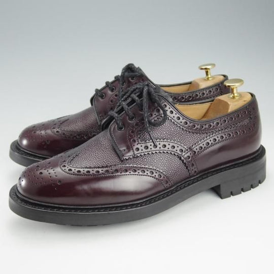 ほぼ試着程度★チャーチ 80G/UK8【コマンドソール仕様★PEACHLEY/133ラスト】ROIS CALF/ロイスカーフ/フルブローグ/赤茶/Church's★i392