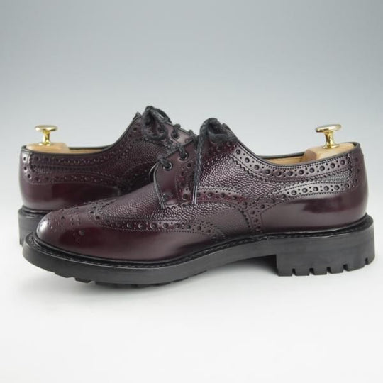 ほぼ試着程度★チャーチ 80G/UK8【コマンドソール仕様★PEACHLEY/133ラスト】ROIS CALF/ロイスカーフ/フルブローグ/赤茶/Church's★i392