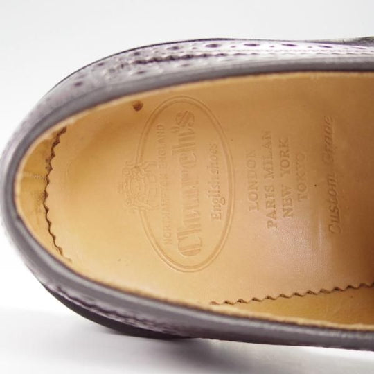 ほぼ試着程度★チャーチ 80G/UK8【コマンドソール仕様★PEACHLEY/133ラスト】ROIS CALF/ロイスカーフ/フルブローグ/赤茶/Church's★i392