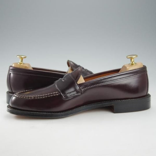 未使用★オールデン 8D【コードバン仕様★986/ヴァンラスト】#8/赤茶/バーガンディー/コインローファー/メンズ/バンラスト/Alden★i393