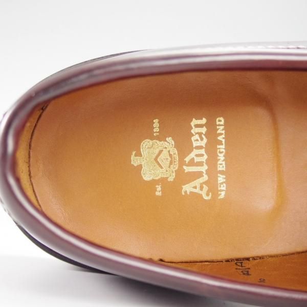 未使用★オールデン 8D【コードバン仕様★986/ヴァンラスト】#8/赤茶/バーガンディー/コインローファー/メンズ/バンラスト/Alden★i393