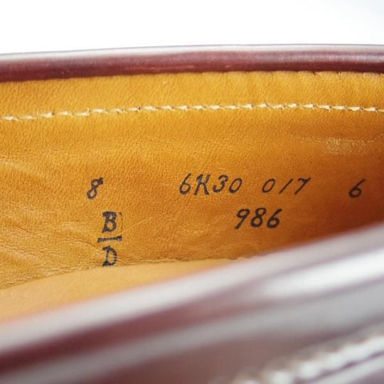 未使用★オールデン 8D【コードバン仕様★986/ヴァンラスト】#8/赤茶/バーガンディー/コインローファー/メンズ/バンラスト/Alden★i393