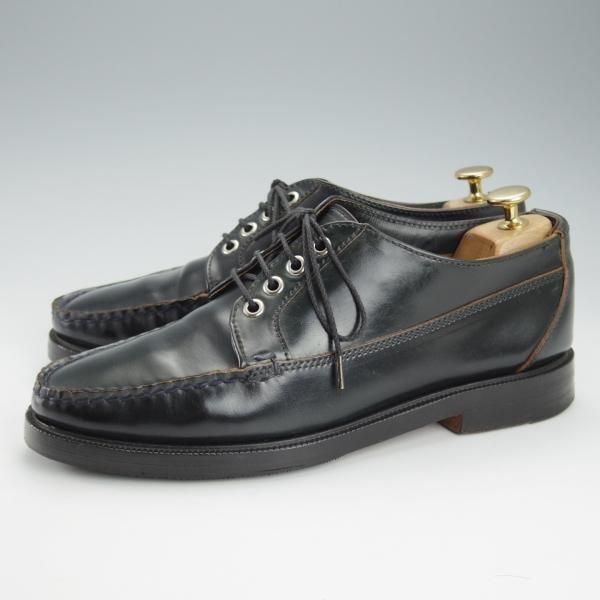 極上★(米)YUKETEN/ユケテン 8.5D【コードバン仕様★ホーウィン社スタンプ多数/1007】モカシン/Uチップ/紺/メンズ★i411