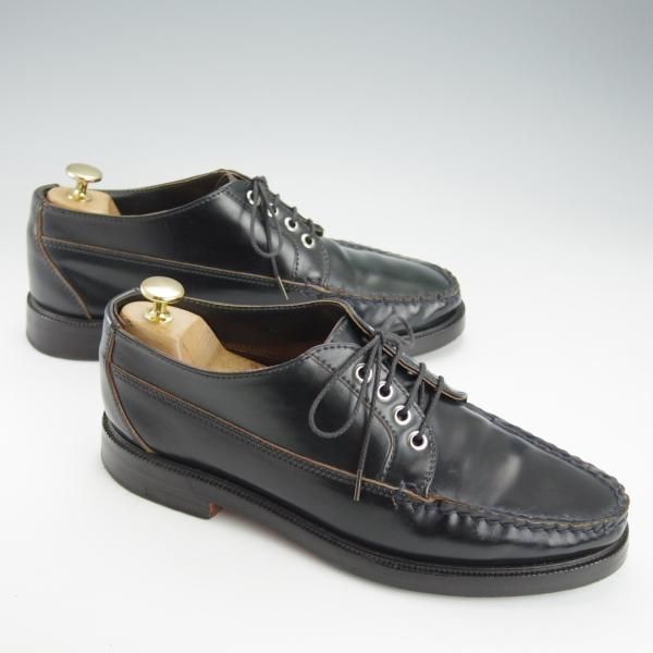 極上★(米)YUKETEN/ユケテン 8.5D【コードバン仕様★ホーウィン社スタンプ多数/1007】モカシン/Uチップ/紺/メンズ★i411