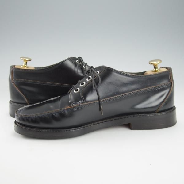 極上★(米)YUKETEN/ユケテン 8.5D【コードバン仕様★ホーウィン社スタンプ多数/1007】モカシン/Uチップ/紺/メンズ★i411