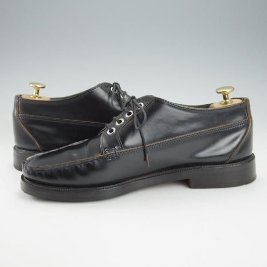 極上★(米)YUKETEN/ユケテン 8.5D【コードバン仕様★ホーウィン社スタンプ多数/1007】モカシン/Uチップ/紺/メンズ★i411