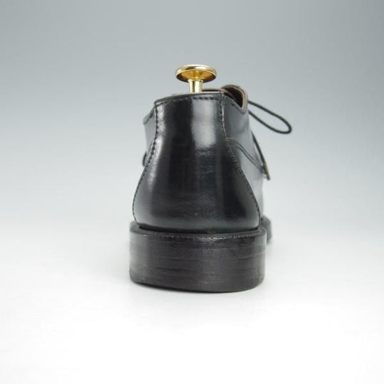 極上★(米)YUKETEN/ユケテン 8.5D【コードバン仕様★ホーウィン社スタンプ多数/1007】モカシン/Uチップ/紺/メンズ★i411