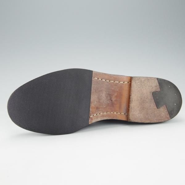 極上★(米)YUKETEN/ユケテン 8.5D【コードバン仕様★ホーウィン社スタンプ多数/1007】モカシン/Uチップ/紺/メンズ★i411