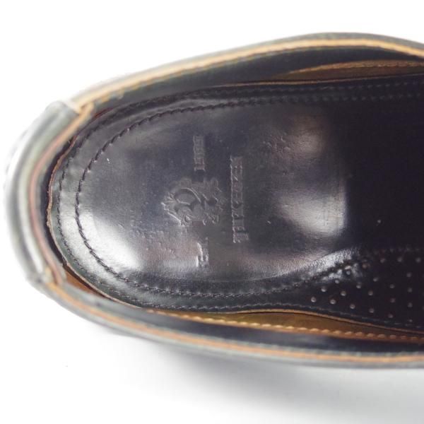 極上★(米)YUKETEN/ユケテン 8.5D【コードバン仕様★ホーウィン社スタンプ多数/1007】モカシン/Uチップ/紺/メンズ★i411