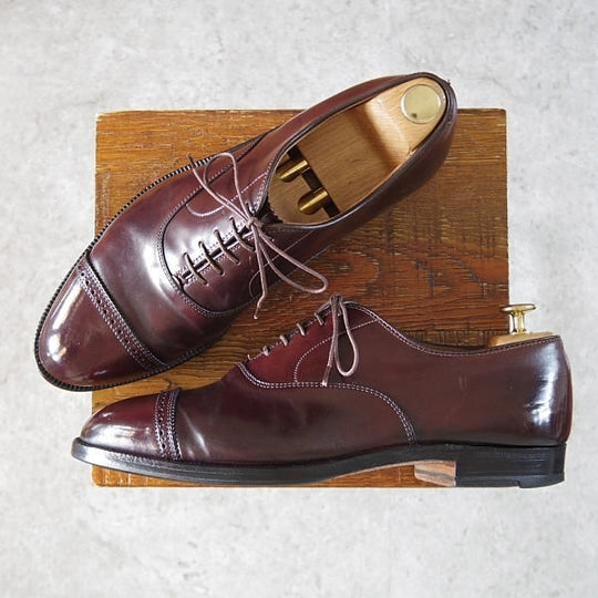 極上★オールデン 9E【貴重★コードバン仕様/ブルックスブラザーズ別注】9015/赤茶/パンチドキャップトゥ/Alden★i412