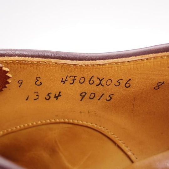 極上★オールデン 9E【貴重★コードバン仕様/ブルックスブラザーズ別注】9015/赤茶/パンチドキャップトゥ/Alden★i412