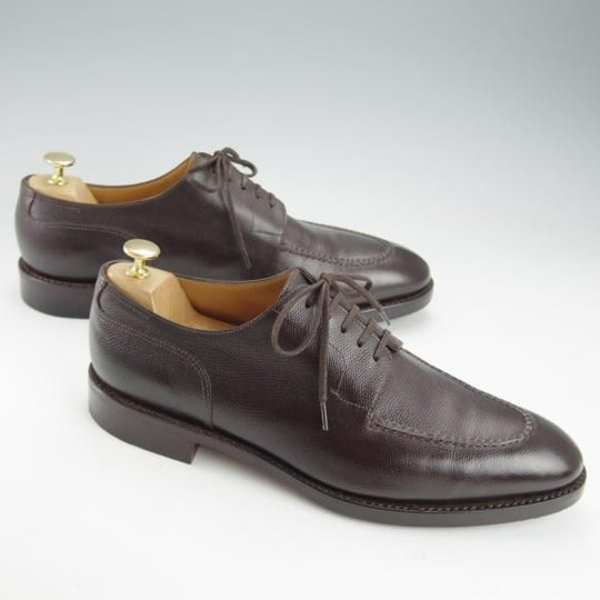 美品★ジョンロブ 9.5E【定価￥245,100-★HARLYN/スキンステッチ/8695ラスト】Uチップ/グレインレザー/濃茶/JOHN LOBB★i413
