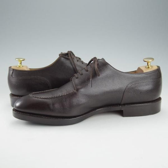 美品★ジョンロブ 9.5E【定価￥245,100-★HARLYN/スキンステッチ/8695ラスト】Uチップ/グレインレザー/濃茶/JOHN LOBB★i413