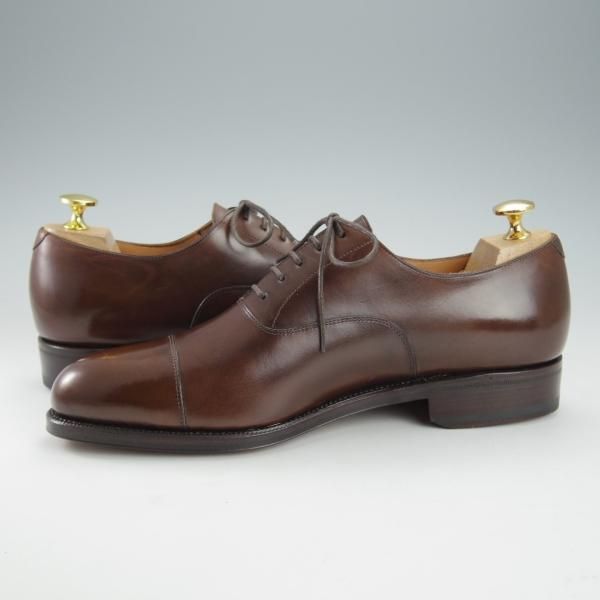 未使用★(スペイン製)CARMINA/カルミナ SIZE 7.5【モデル定価￥72,600-★(英)HACKETT LONDON別注/732】ストレートチップ/カーフ/茶★i417