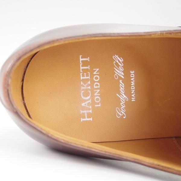 未使用★(スペイン製)CARMINA/カルミナ SIZE 7.5【モデル定価￥72,600-★(英)HACKETT LONDON別注/732】ストレートチップ/カーフ/茶★i417