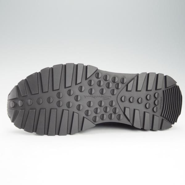 未使用★(伊)サントーニ SIZE 7.5【マルチ素材★スニーカー/紺】カーフ×スエード×メッシュ×ベロア/メンズ/Santoni★i419