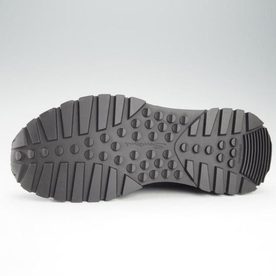 未使用★(伊)サントーニ SIZE 7.5【マルチ素材★スニーカー/紺】カーフ×スエード×メッシュ×ベロア/メンズ/Santoni★i419