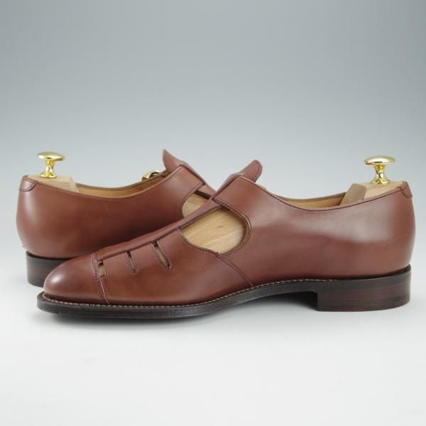 未使用★(英)チーニー 6.5F【定価￥69,120-★グルカサンダル/PENZANCE 2】1886ラスト/CONKER/茶/メンズ/CHEANEY★i420
