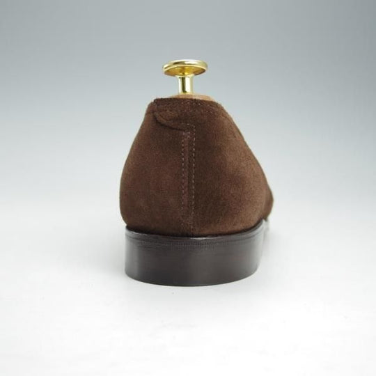 ほぼ試着程度★ジョンロブ 5.5E【定価￥231,000-★ロペス/LOPEZ】4395ラスト/コインローファー/スエード/濃茶/メンズ/JOHN LOBB★i424