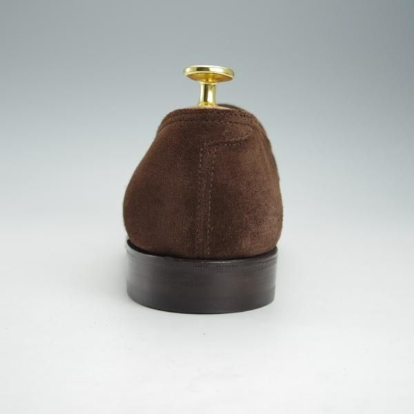 ほぼ試着程度★ジョンロブ 5.5E【定価￥231,000-★ロペス/LOPEZ】4395ラスト/コインローファー/スエード/濃茶/メンズ/JOHN LOBB★i424