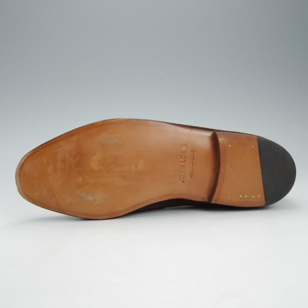 ほぼ試着程度★ジョンロブ 5.5E【定価￥231,000-★ロペス/LOPEZ】4395ラスト/コインローファー/スエード/濃茶/メンズ/JOHN LOBB★i424