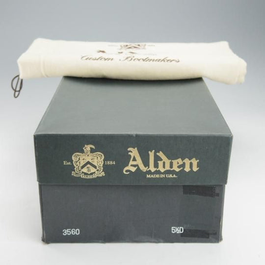 美品★オールデン 5.5D【定価￥123,200-★ミシガンブーツ/3560】ヴァンラスト/バンラスト/ユティカ/カーフ/茶/メンズ/Alden★i425